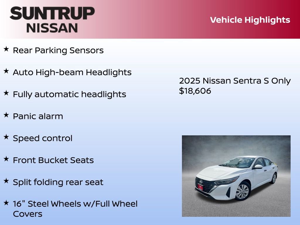 New 2025 Nissan Sentra S image 30