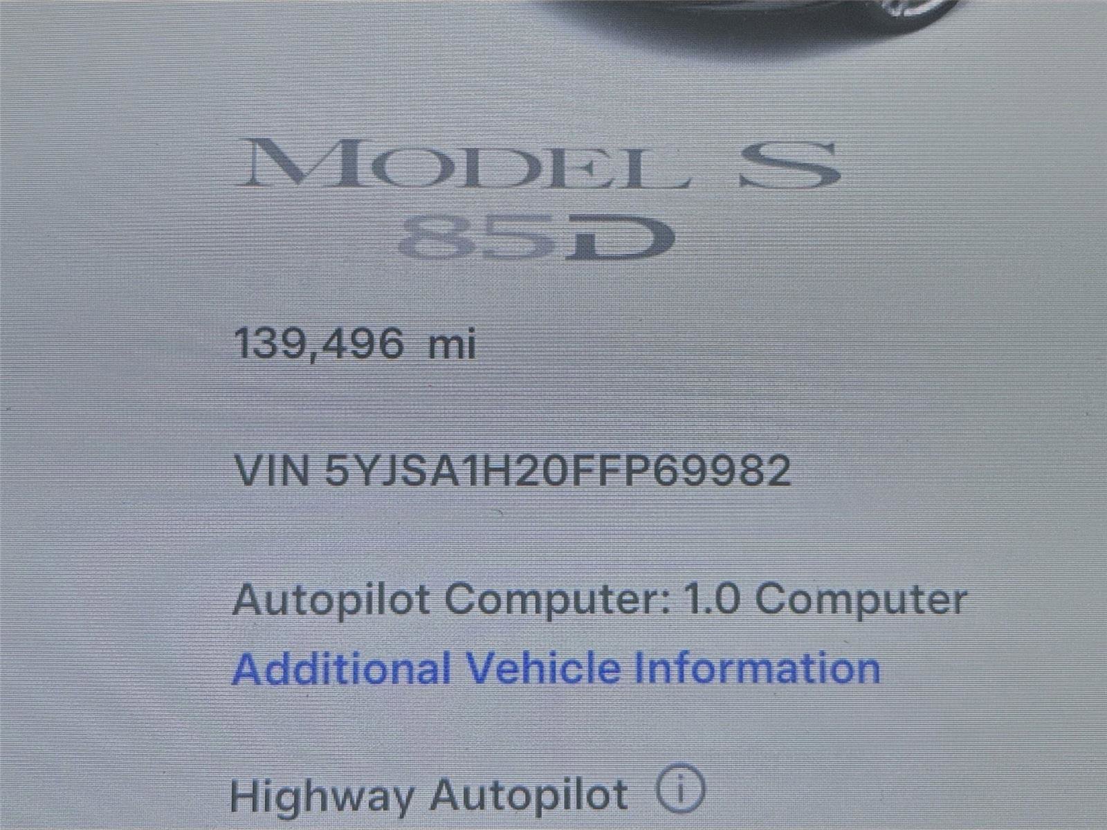 Used 2015 Tesla Model S 85D image 4