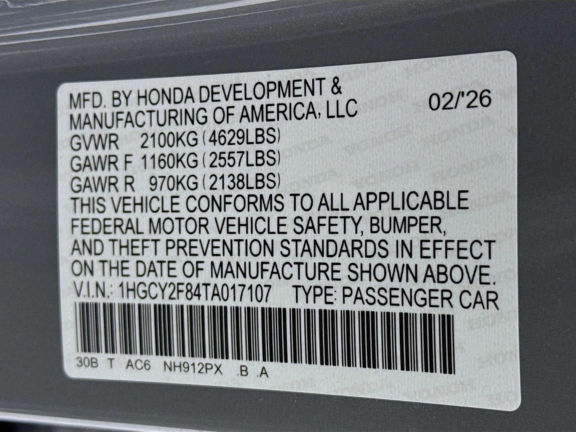 New 2026 Honda Accord Touring image 34