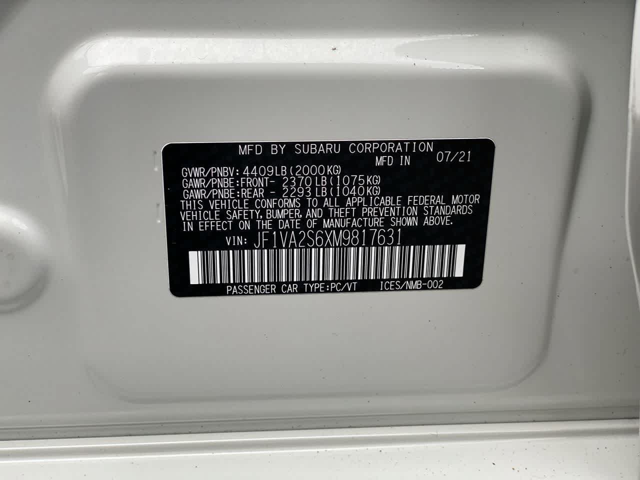 Used 2021 Subaru WRX STI w/ Popular Package #1 AWD/4WD image 32