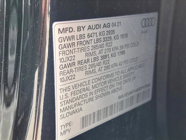 Used 2021 Audi Q8 Premium Plus w/ Premium Plus Package AWD/4WD image 22