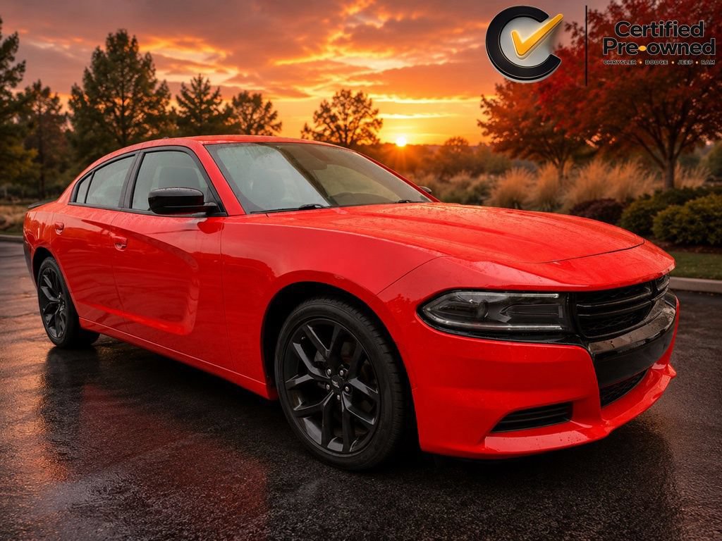 Certified 2022 Dodge Charger SXT w/ Blacktop Package RWD image 1
