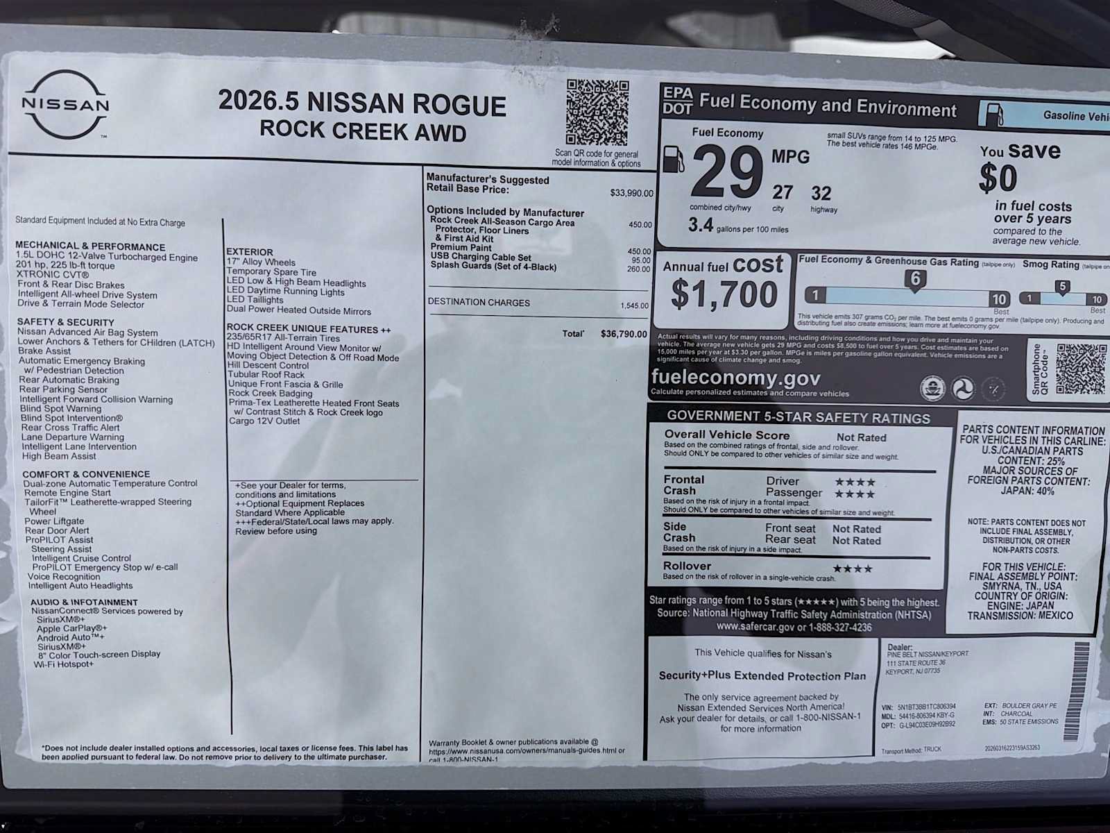 New 2026 Nissan Rogue SV AWD/4WD image 6