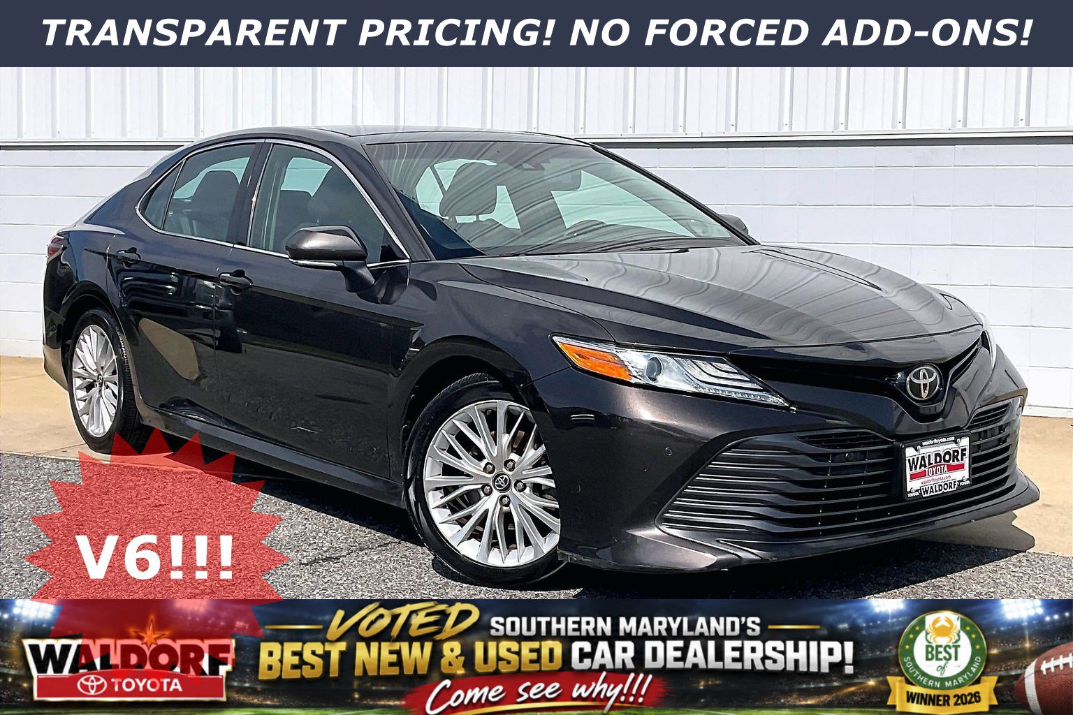 Used 2018 Toyota Camry XLE FWD image 1