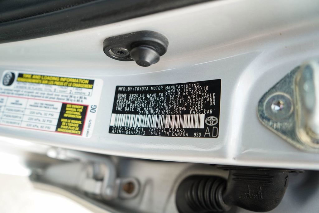 Used 2018 Toyota Corolla LE w/ Carpet Mat Package (TMS) image 38