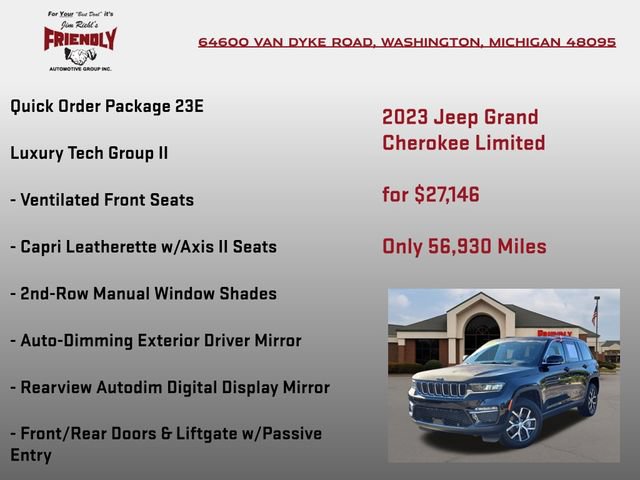 Used 2023 Jeep Grand Cherokee Limited w/ Luxury Tech Group II AWD/4WD image 5
