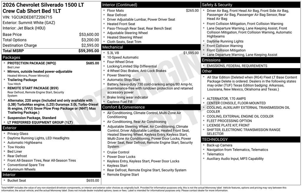New 2026 Chevrolet Silverado 1500 LT w/ Protection Package image 28