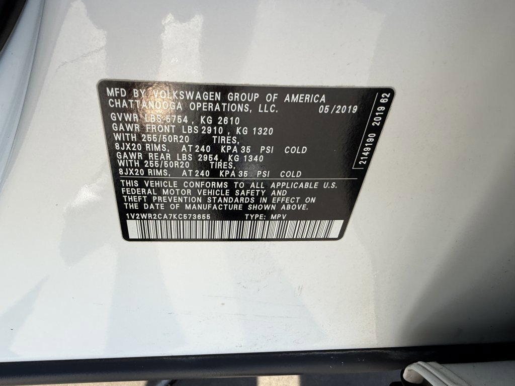 Used 2019 Volkswagen Atlas SE w/ Panoramic Sunroof Package image 44