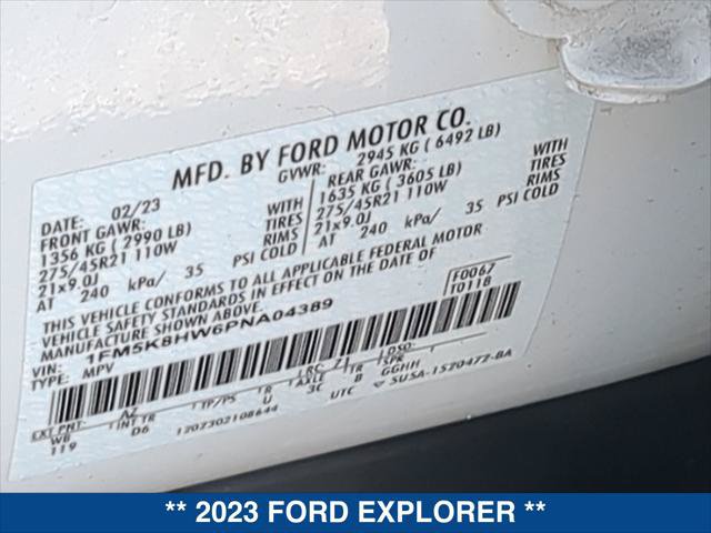 Certified 2023 Ford Explorer Platinum w/ Technology Package AWD/4WD image 23