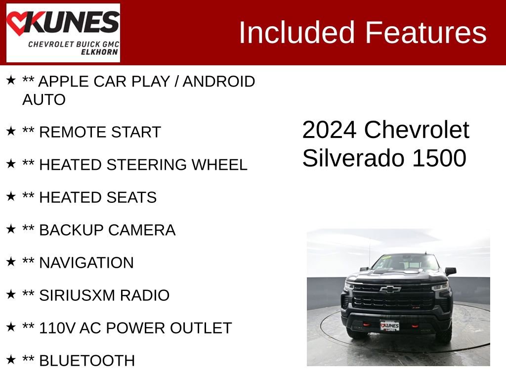 Used 2024 Chevrolet Silverado 1500 LT Trail Boss w/ Convenience Package II image 2