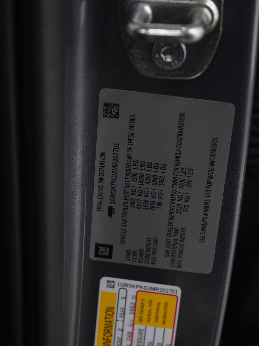 Used 2021 Chevrolet Tahoe Z71 w/ Luxury Package image 32