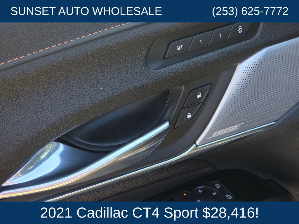 Used 2021 Cadillac CT4 Sport w/ Technology Package AWD/4WD image 23
