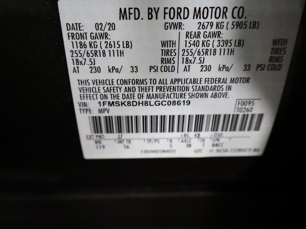 Used 2020 Ford Explorer XLT w/ Equipment Group 202A AWD/4WD image 51