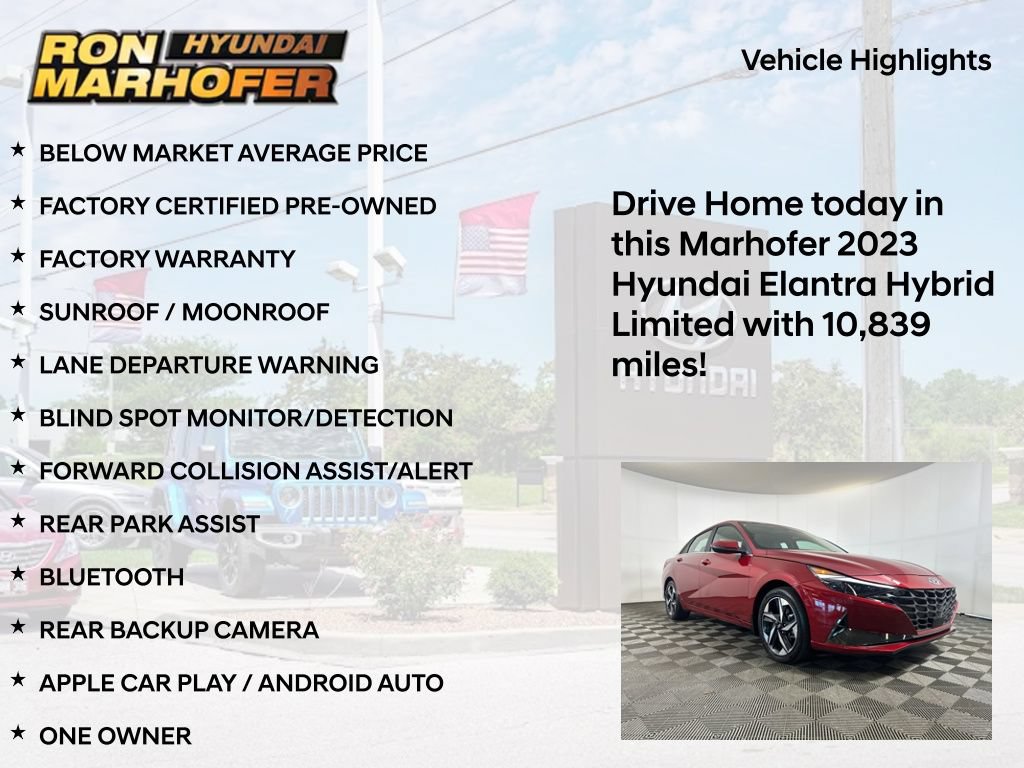 Certified 2023 Hyundai Elantra Limited FWD image 16