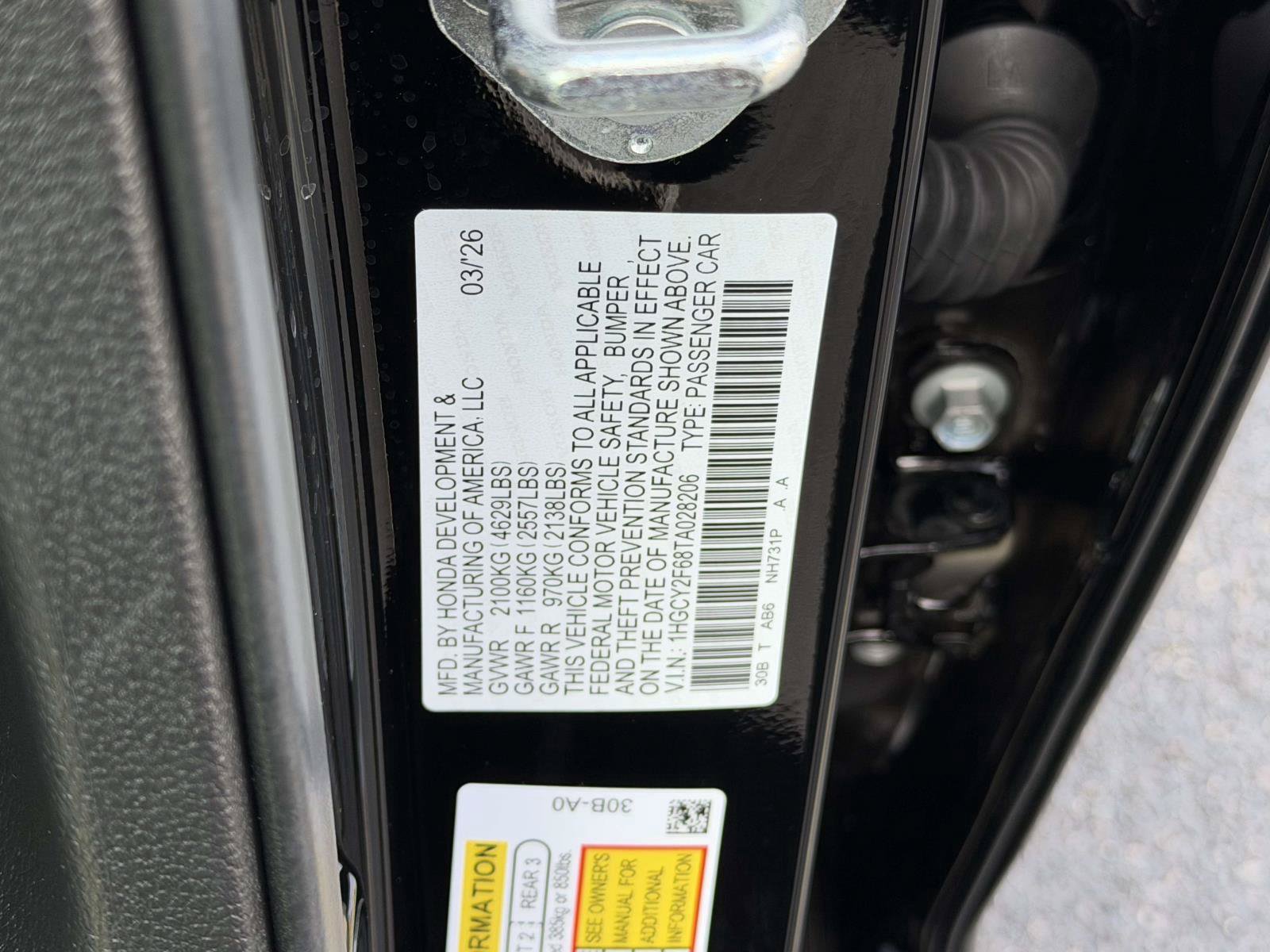 Certified 2026 Honda Accord EX-L image 21