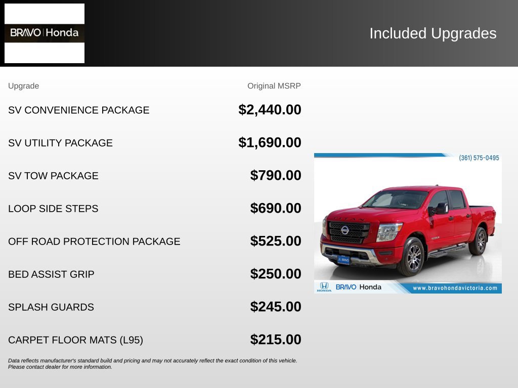 Used 2022 Nissan Titan SV w/ SV Convenience Package AWD/4WD image 5