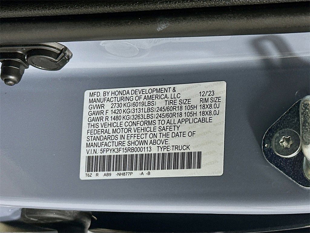 Used 2024 Honda Ridgeline Sport image 27