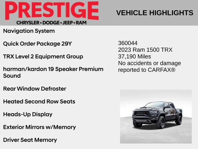 Used 2023 RAM 1500 TRX w/ TRX Level 2 Equipment Group image 2