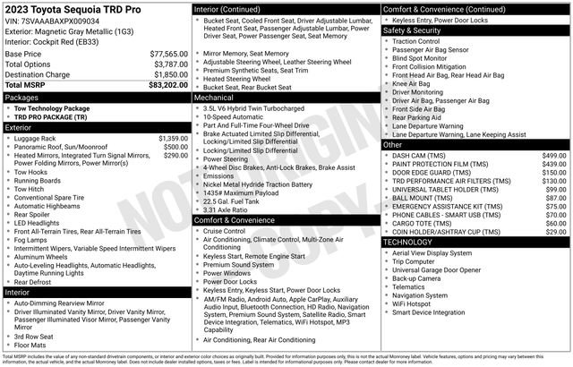 Used 2023 Toyota Sequoia TRD Pro AWD/4WD image 38