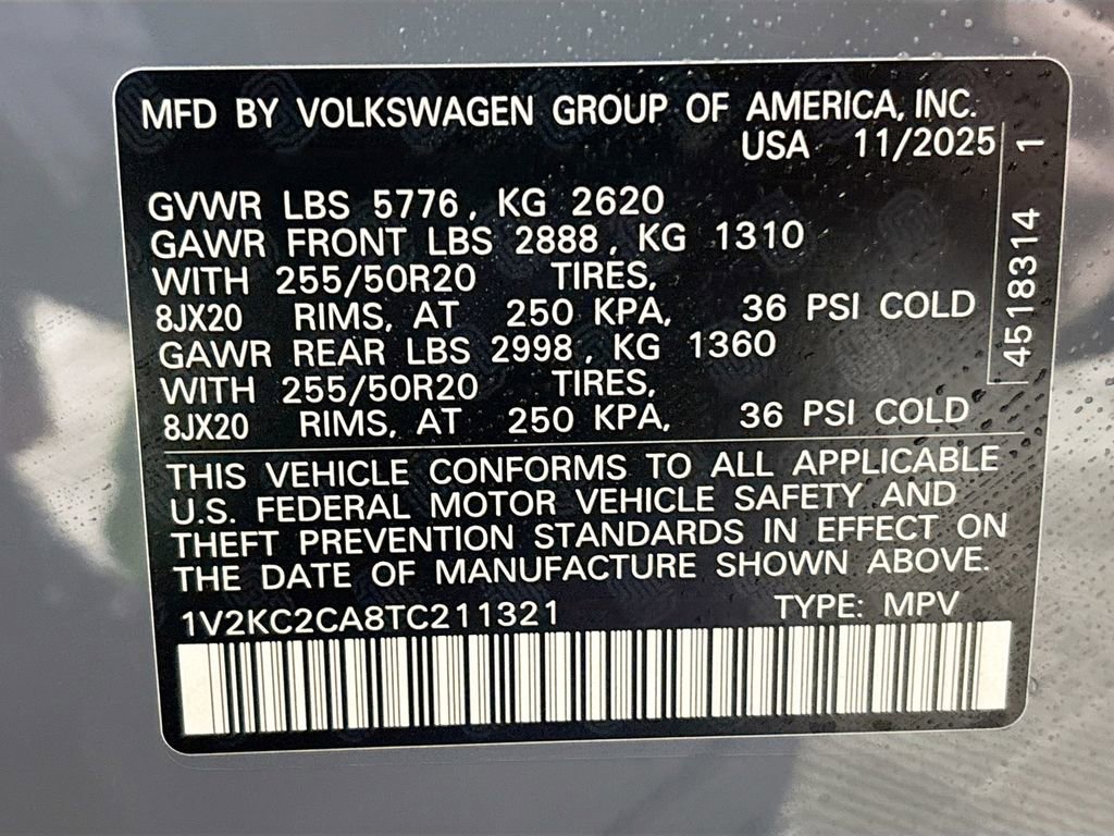 New 2026 Volkswagen Atlas Cross Sport SE image 25