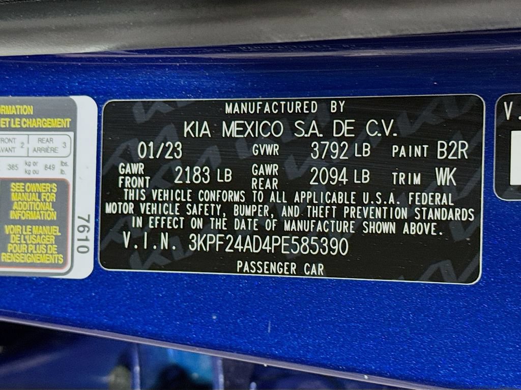Certified 2023 Kia Forte LXS FWD image 33