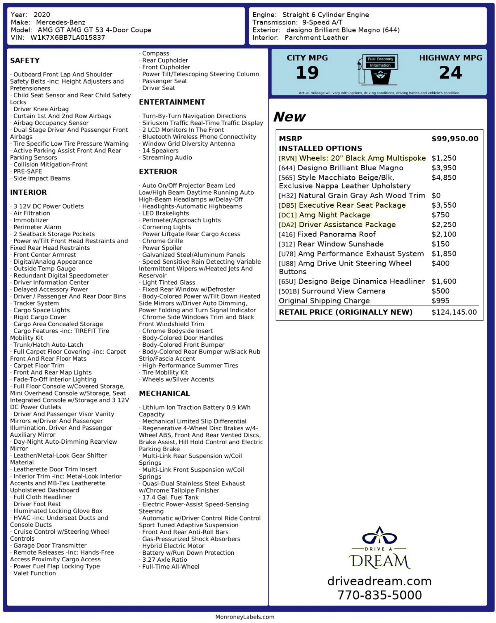 Used 2020 Mercedes-Benz AMG GT 53 image 64