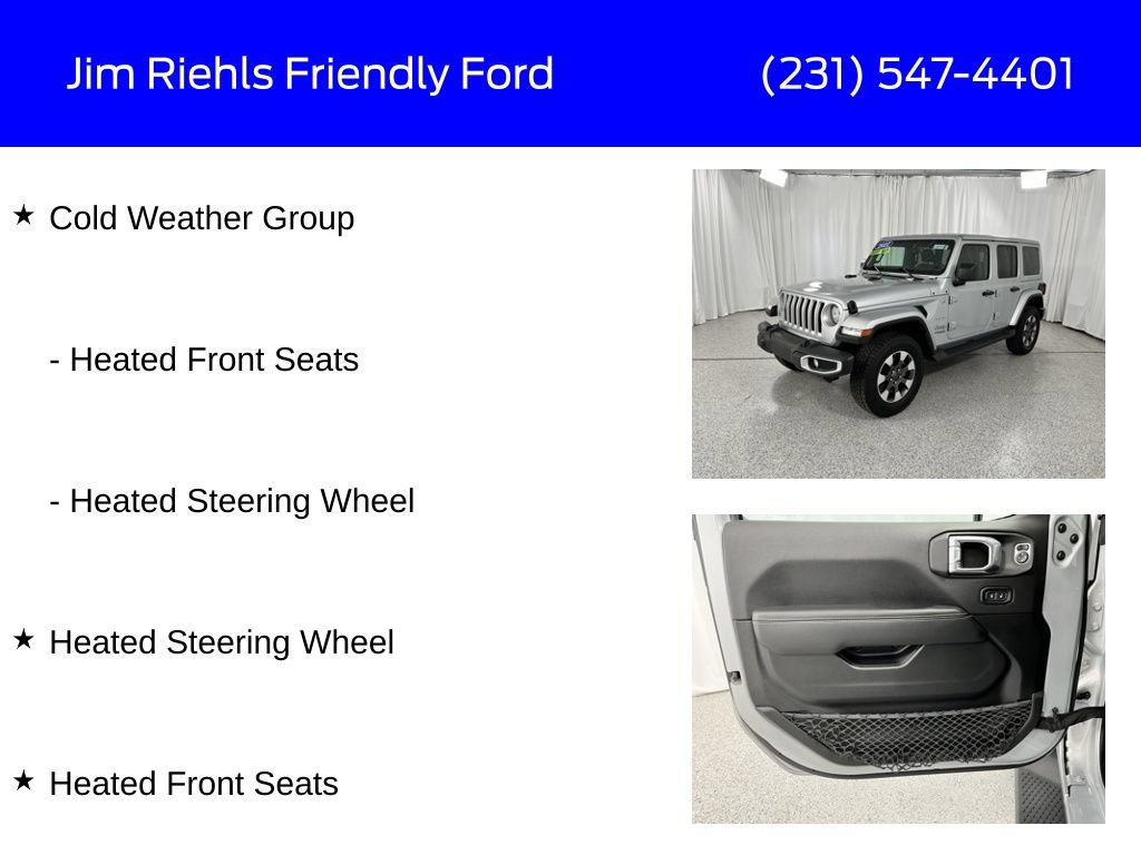 Used 2022 Jeep Wrangler Unlimited Sahara w/ Cold Weather Group AWD/4WD image 12