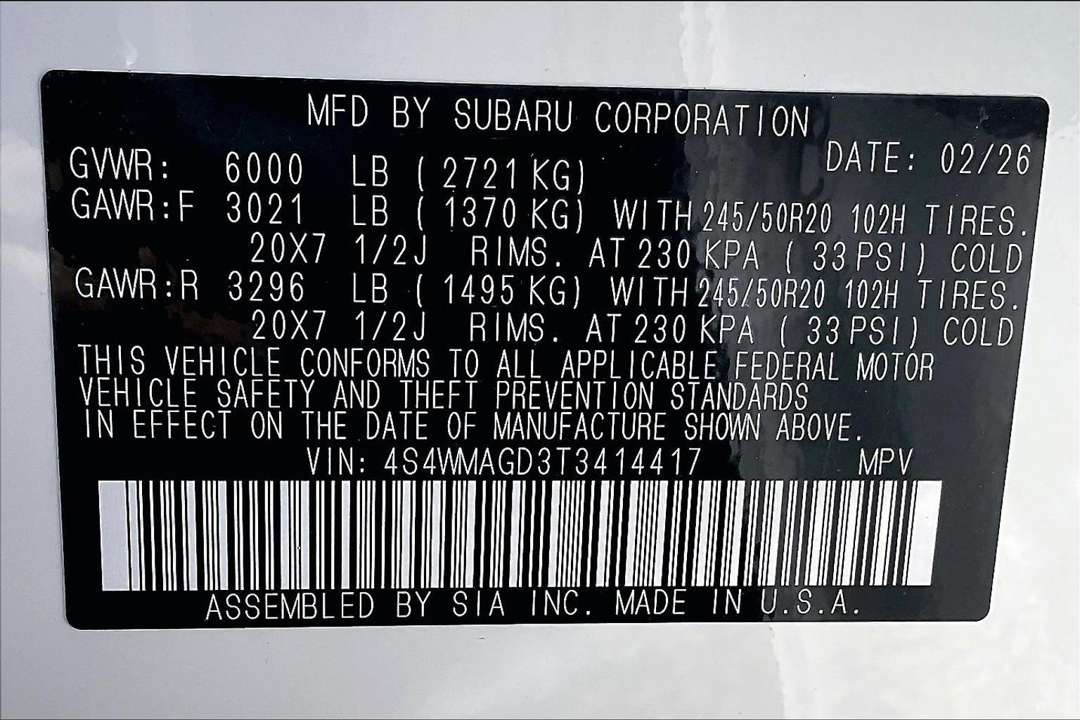 New 2026 Subaru Ascent Limited image 12