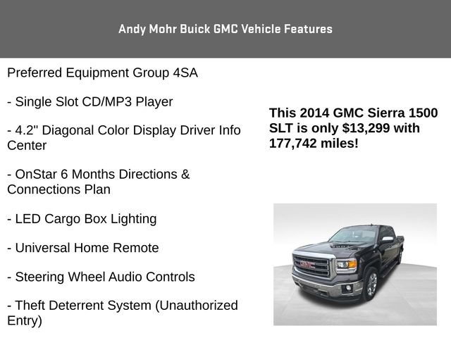Used 2014 GMC Sierra 1500 SLT w/ SLT Crew Cab Value Package image 16