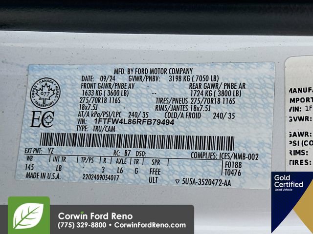 Certified 2024 Ford F150 Tremor w/ Tow/Haul Package AWD/4WD image 35