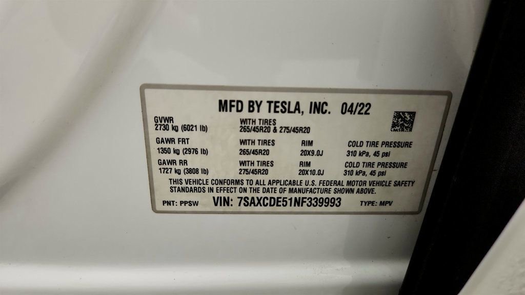 Used 2022 Tesla Model X AWD/4WD image 24