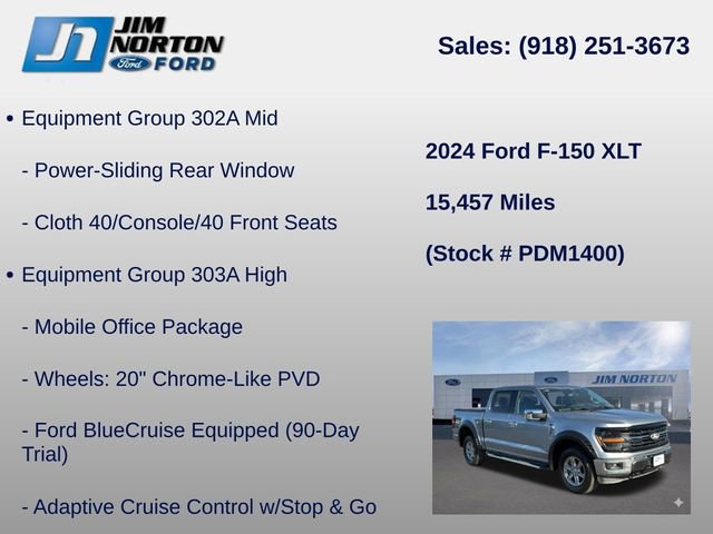Used 2024 Ford F150 XLT w/ Equipment Group 302A MID image 21