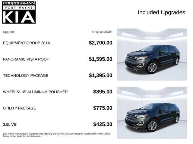 Used 2015 Ford Edge SEL w/ Equipment Group 201A FWD image 4
