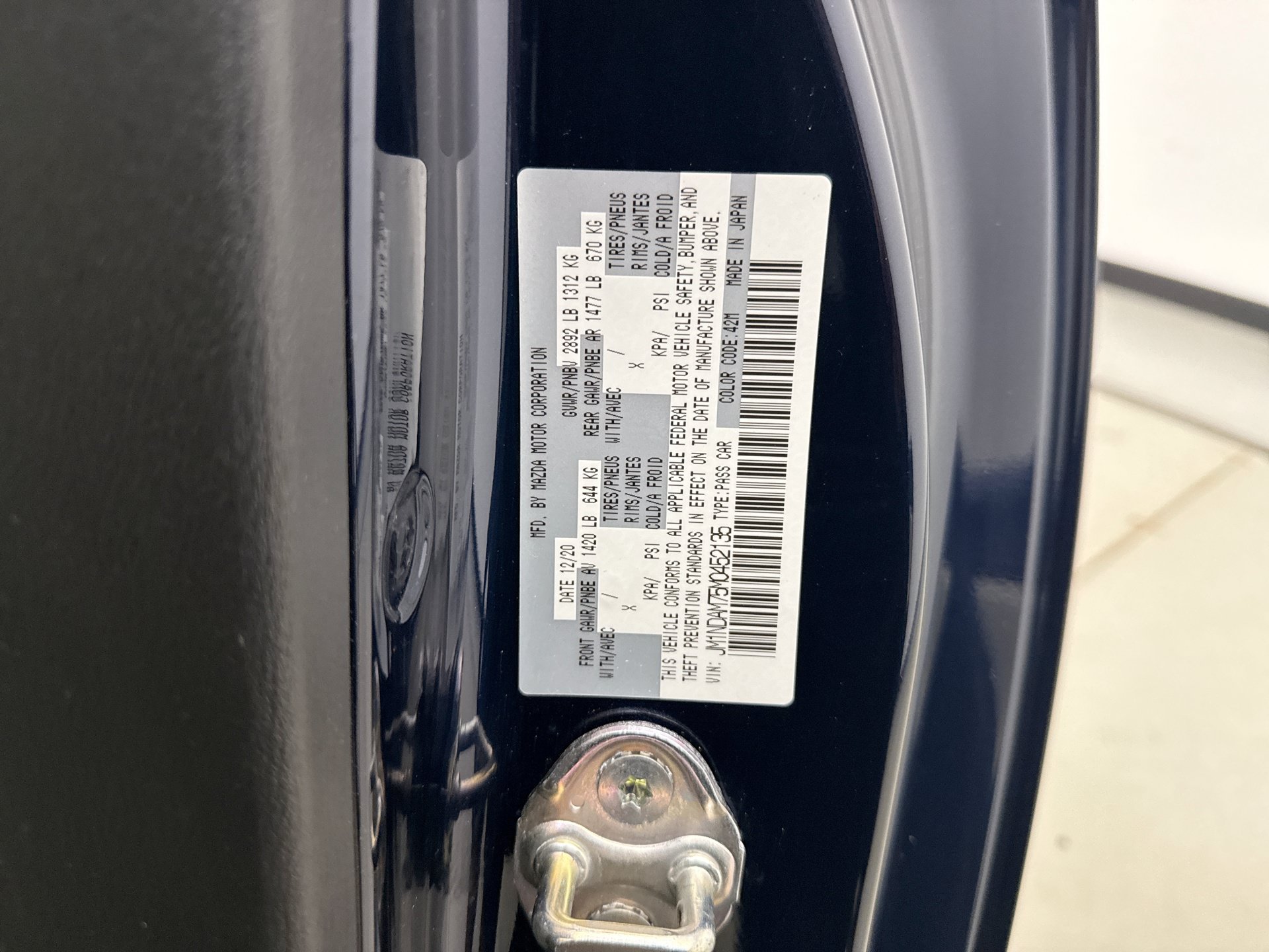 Used 2021 MAZDA MX-5 Miata RF Grand Touring RWD image 19