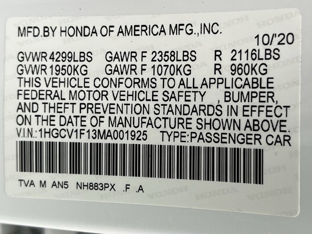 Used 2021 Honda Accord LX image 26