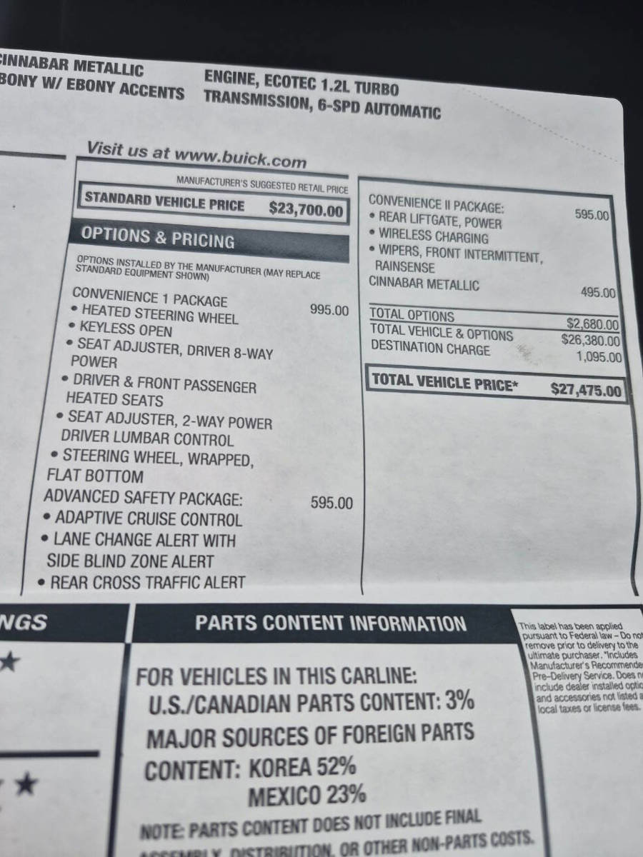 Used 2025 Buick Envista Preferred w/ Convenience I Package FWD image 5