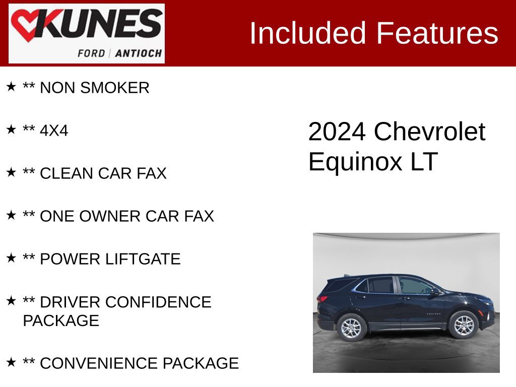 Used 2024 Chevrolet Equinox LT AWD/4WD image 4