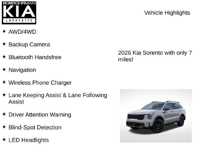 New 2026 Kia Sorento SX AWD/4WD image 7