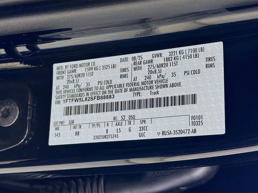 New 2025 Ford F150 Lariat w/ Equipment Group 502A High image 34