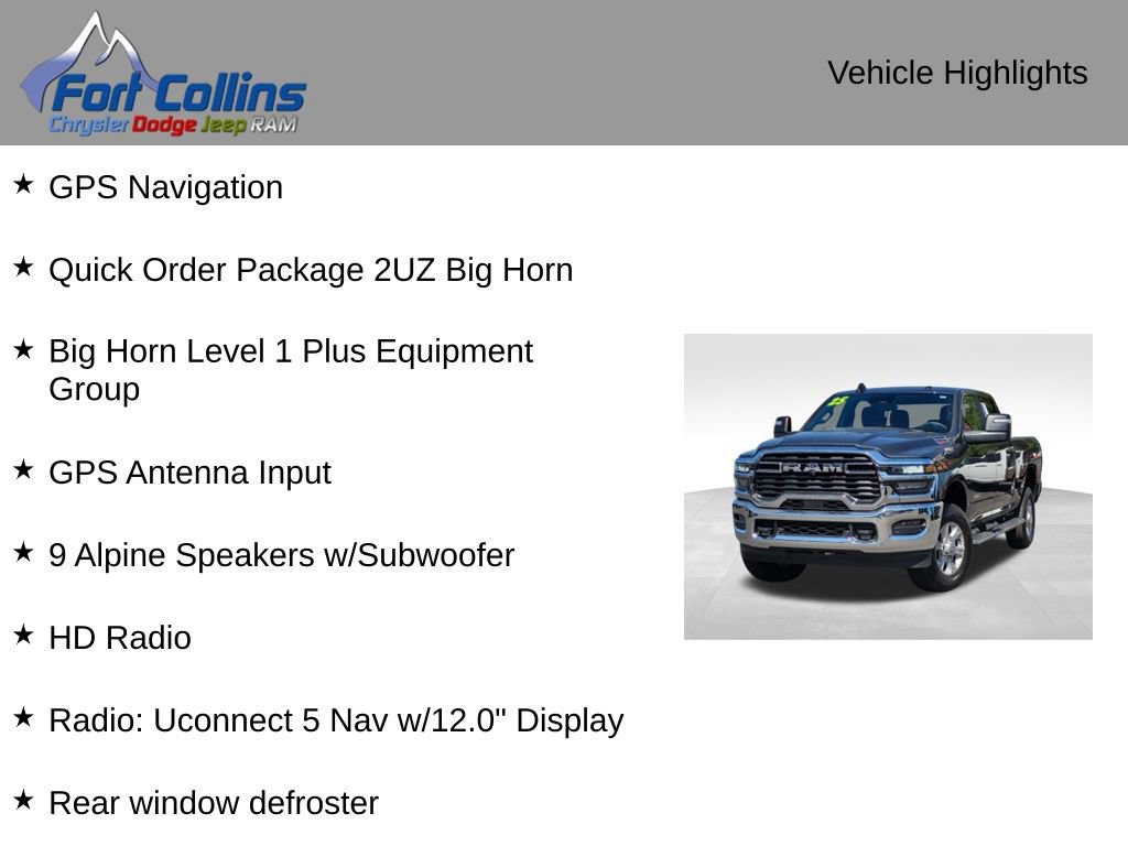 Used 2025 RAM 2500 Big Horn AWD/4WD image 4