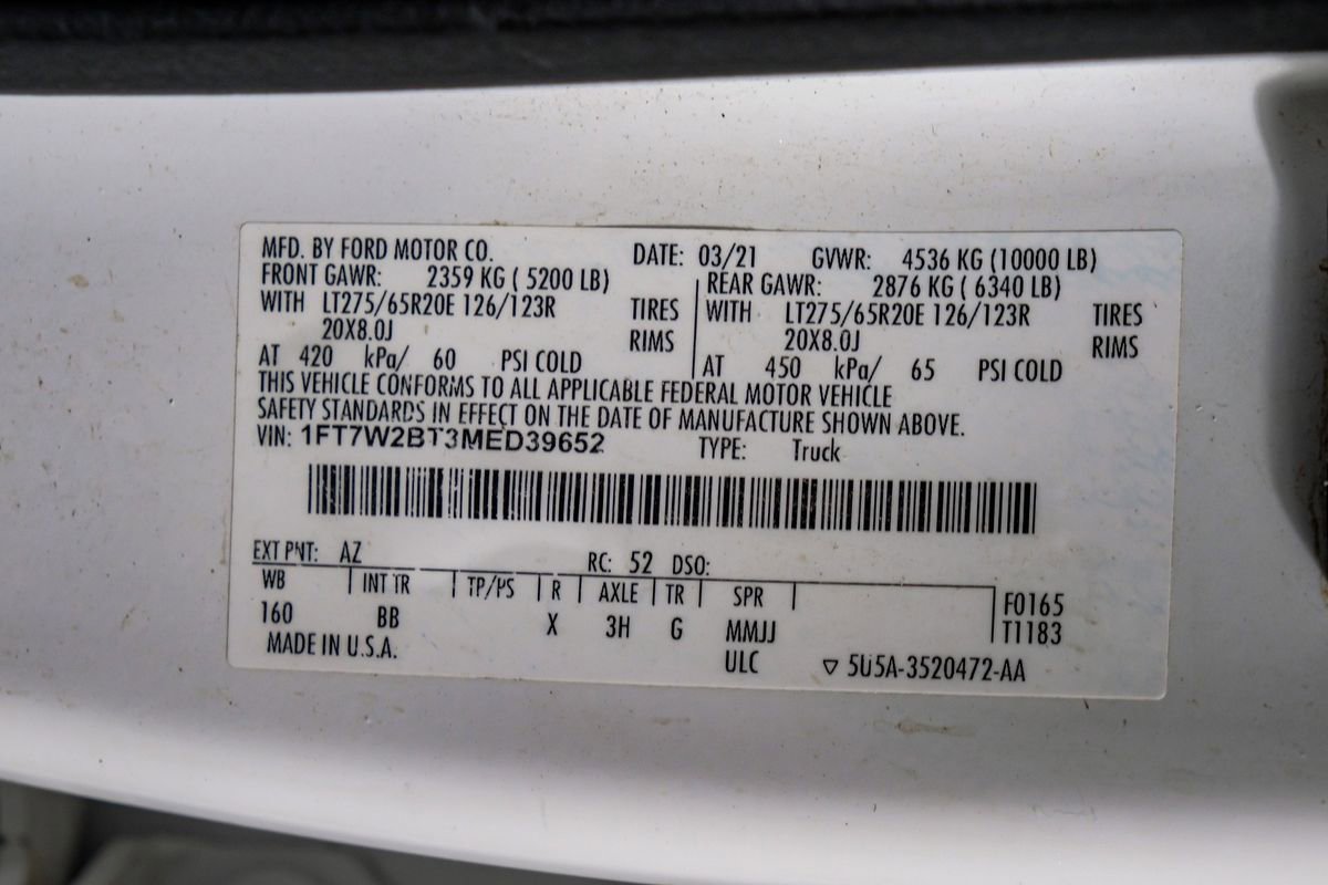 Used 2021 Ford F250 Platinum w/ FX4 Off-Road Package AWD/4WD image 63