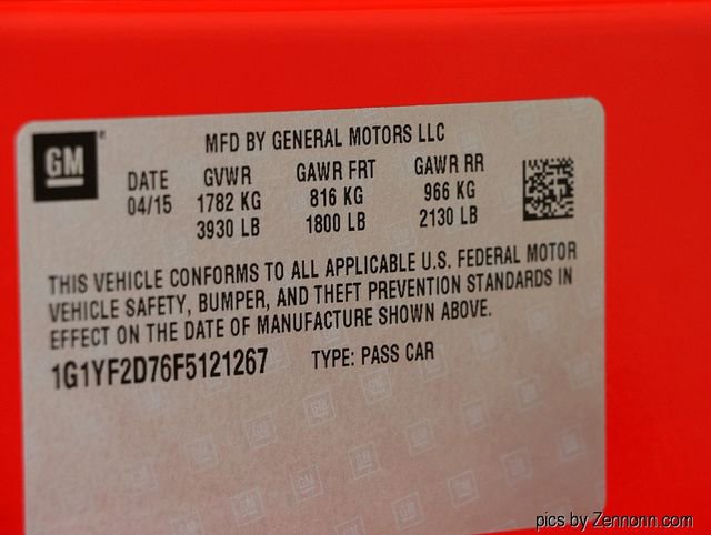 Used 2015 Chevrolet Corvette Stingray Coupe w/ 3LT Preferred Equipment Group image 36