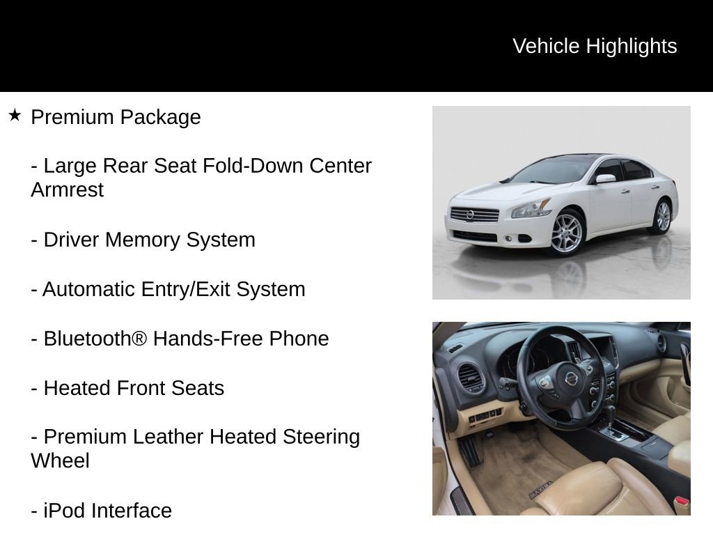 Used 2009 Nissan Maxima 3.5 SV w/ Premium Pkg image 6