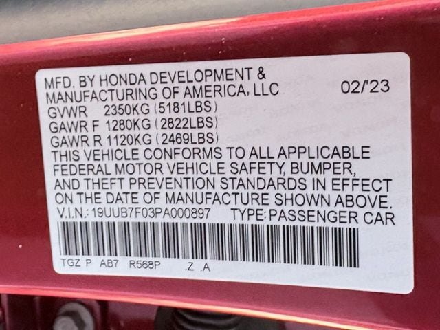 Certified 2023 Acura TLX Type S AWD/4WD image 35