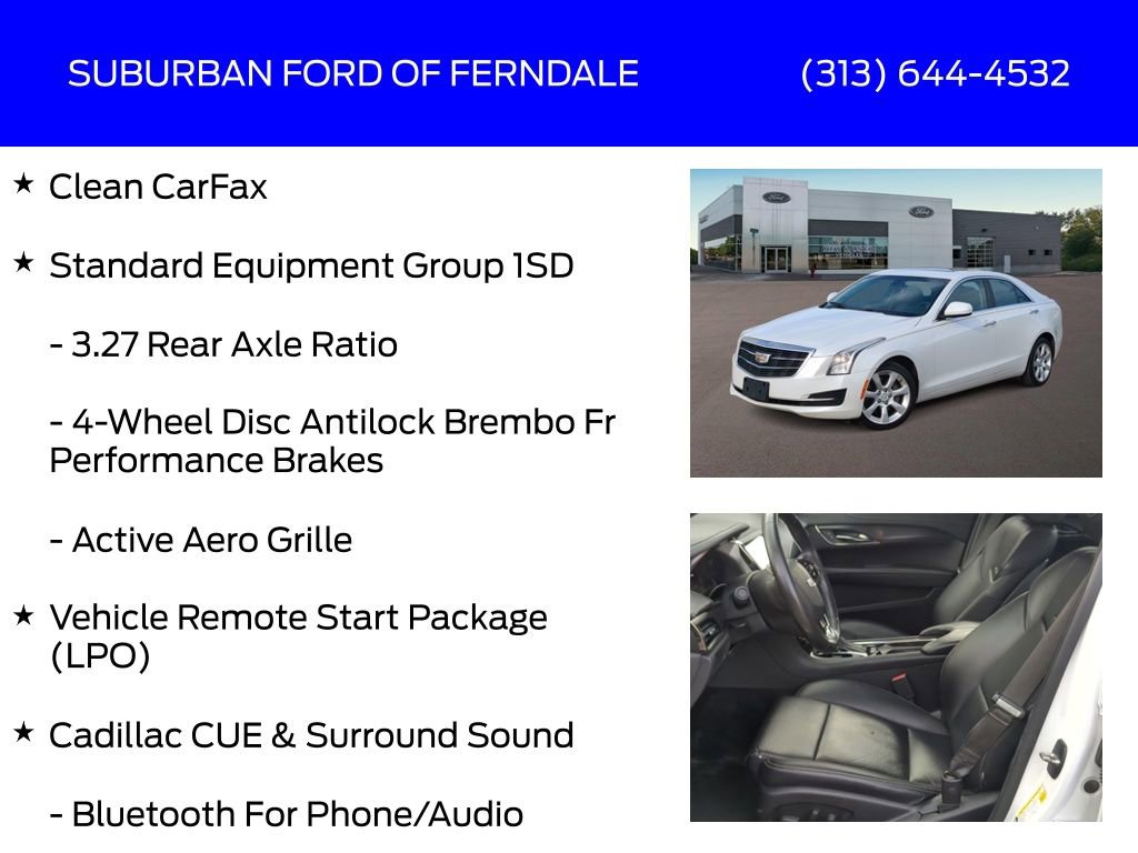 Used 2015 Cadillac ATS 2.0T AWD Sedan image 4