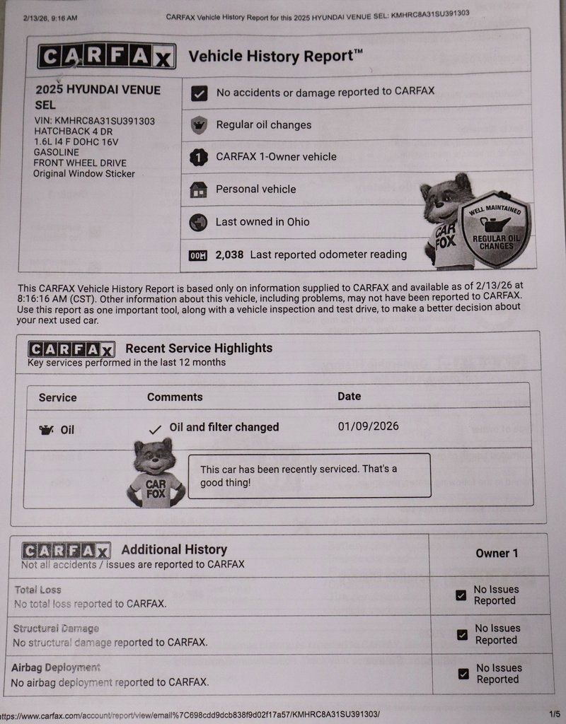 Certified 2025 Hyundai Venue SEL image 5