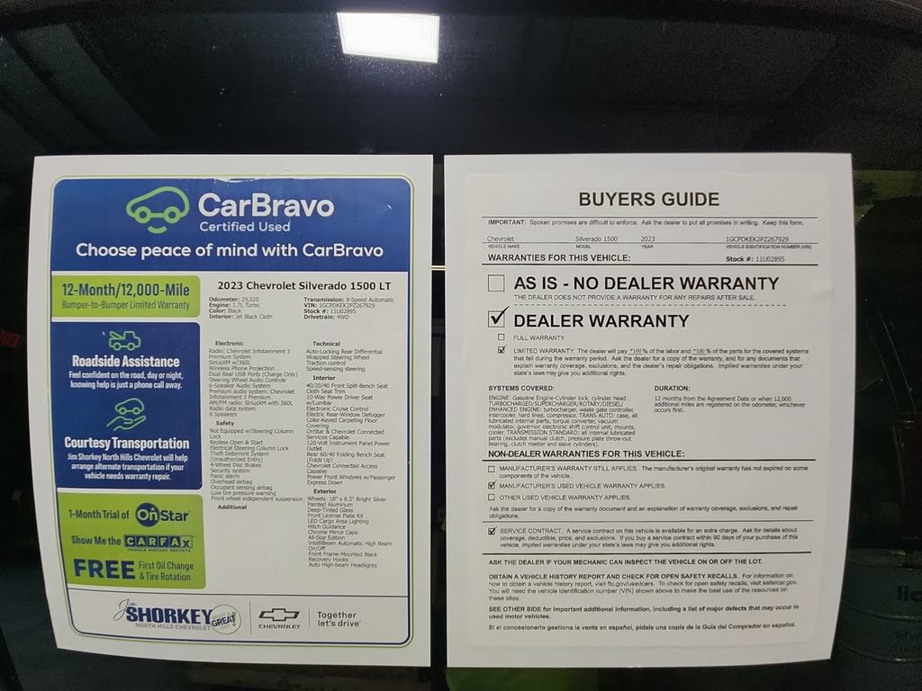 Certified 2023 Chevrolet Silverado 1500 LT AWD/4WD image 33