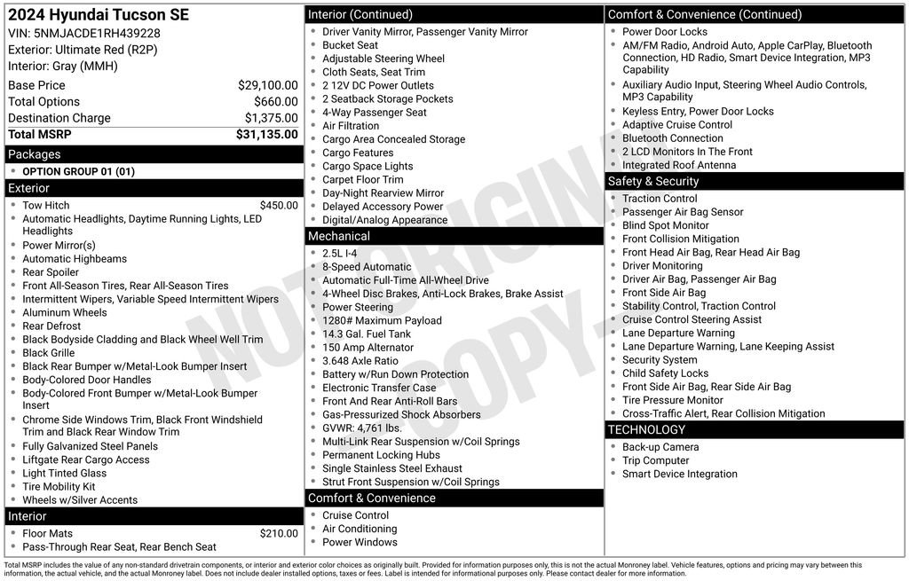 Used 2024 Hyundai Tucson SE image 6
