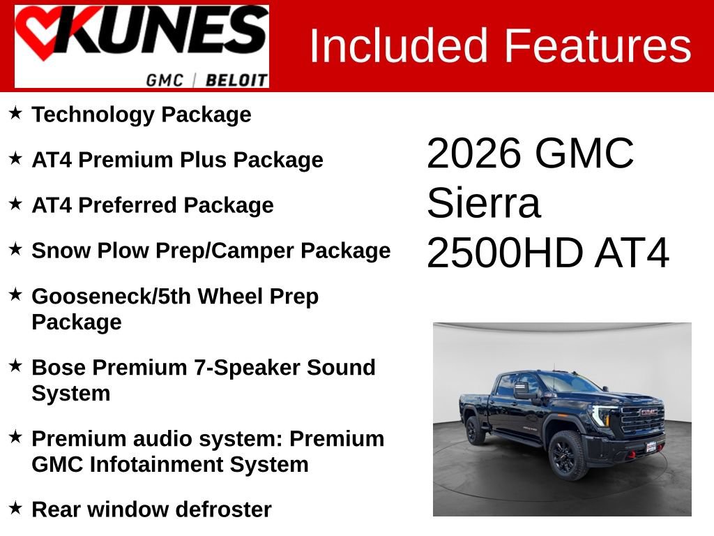 New 2026 GMC Sierra 2500 AT4 w/ AT4 Premium Plus Package AWD/4WD image 2