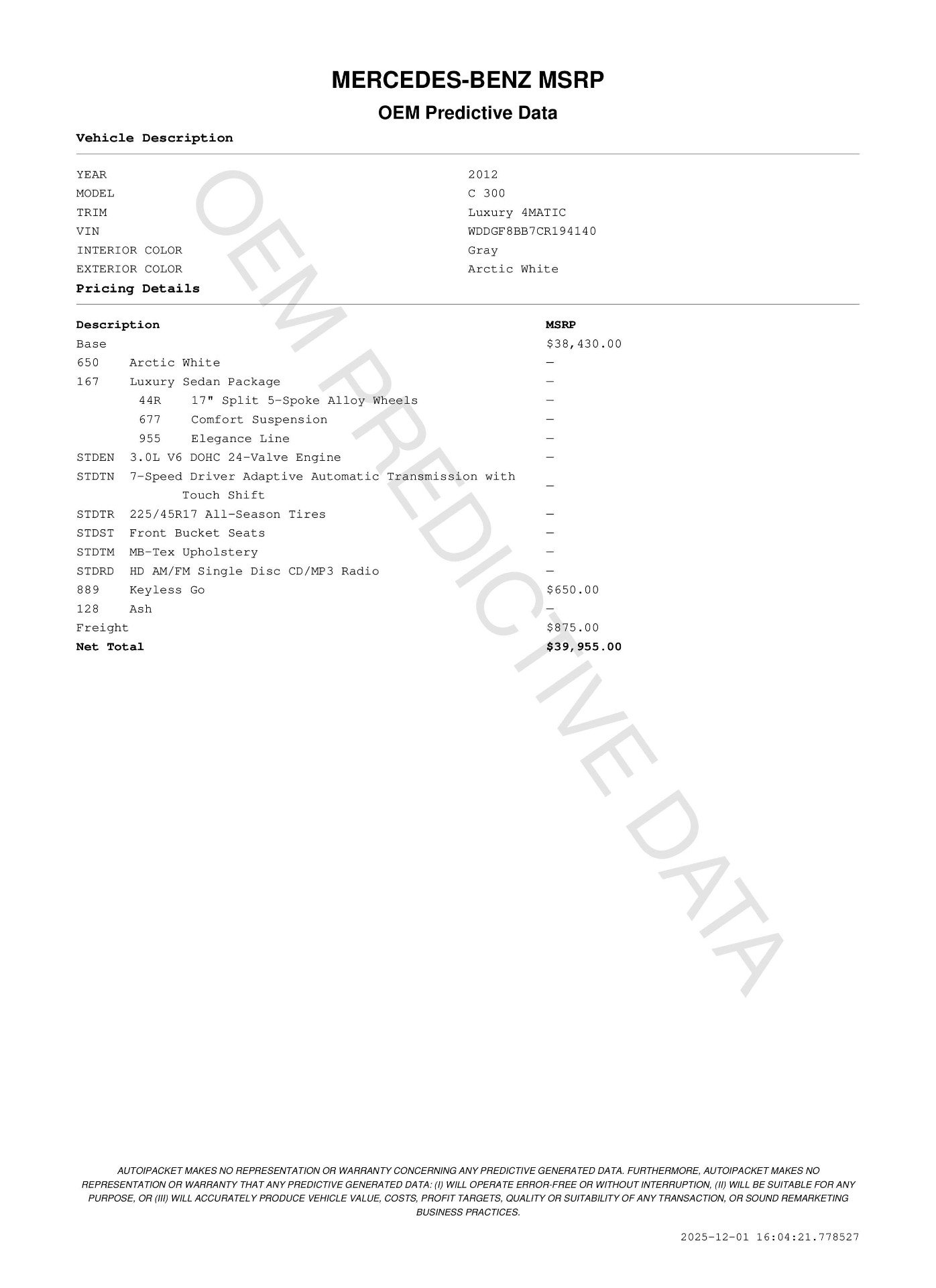 Used 2012 Mercedes-Benz C 300 4MATIC Sedan image 11